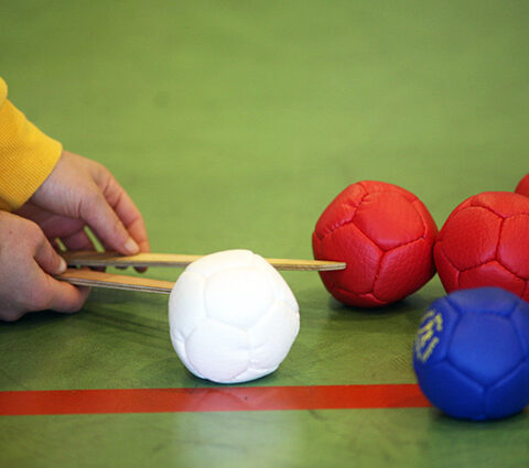 Dois atletas de boccia nos Jogos Europeus da Juventude