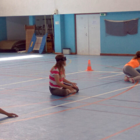 FPDD mostrou o Goalball no Agrupamento de Escolas de São João do Estoril