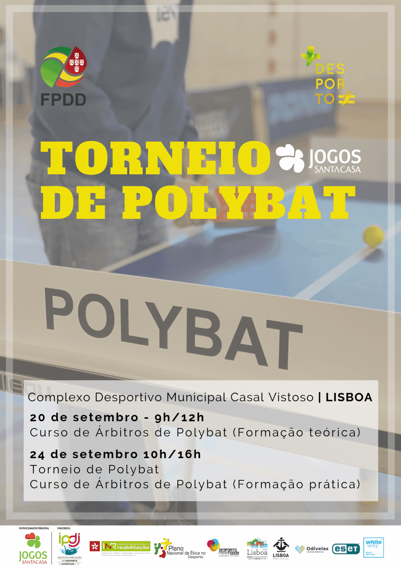 Competição de Polybat chega a Lisboa - FPDD