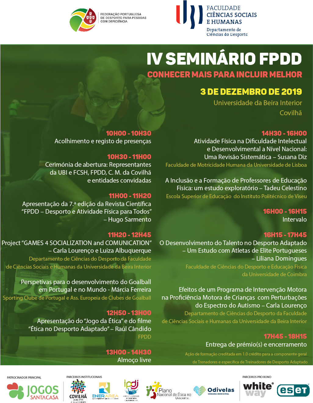 Cartaz IV Seminário FPDD 2019