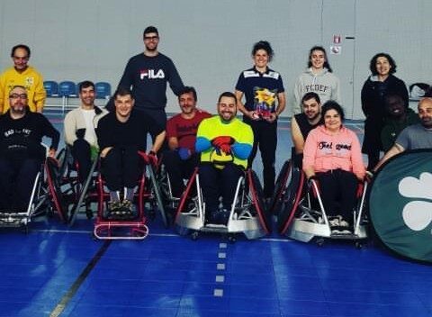 Realizado mais um Campo de Treino de Rugby em cadeira de rodas