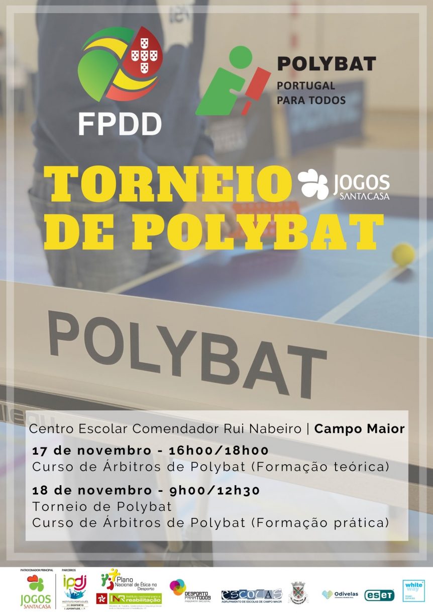 Cartaz do Torneio de Polybat de Campo Maior