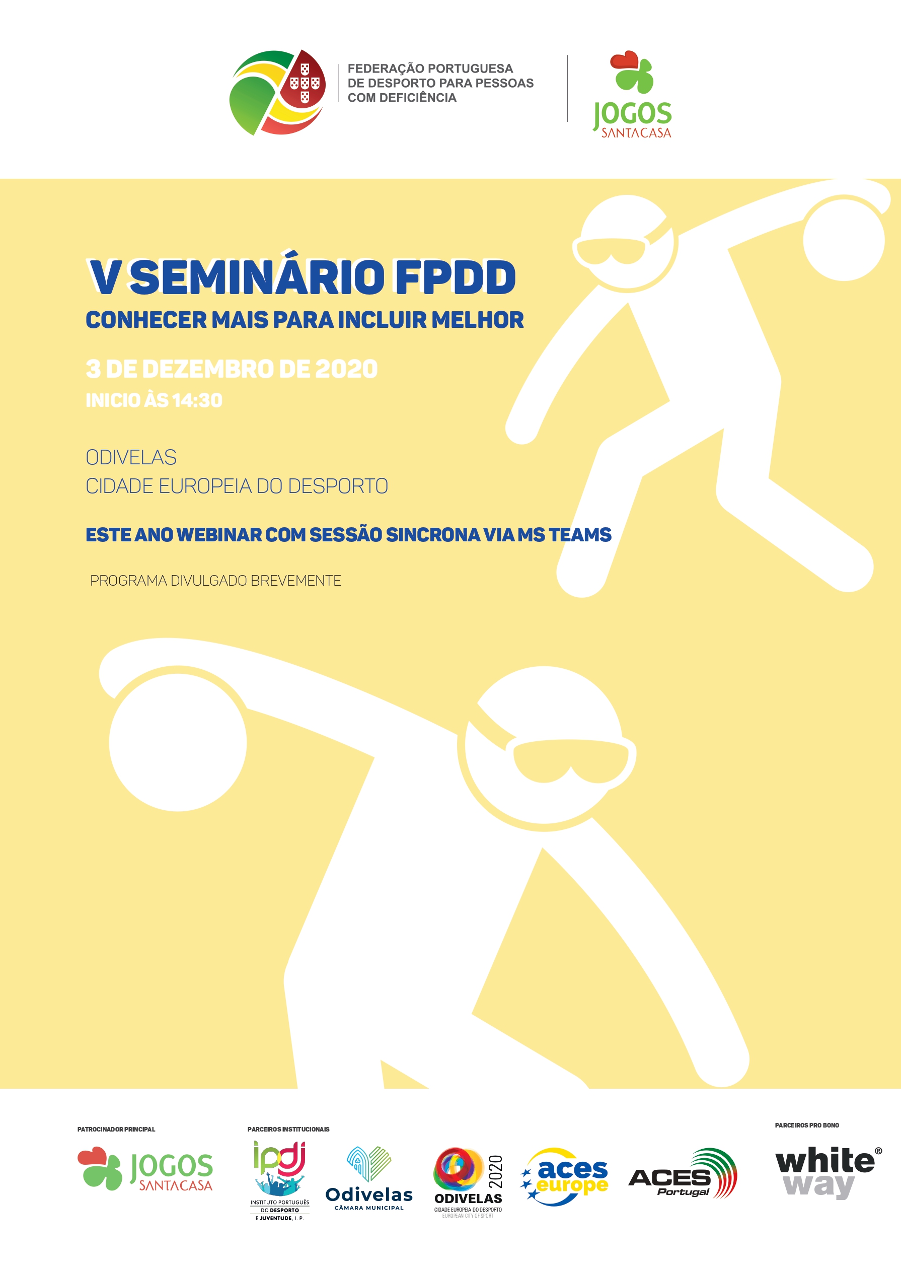 Cartaz Webinar Anual "Conhecer Mais para Incluir Melhor"