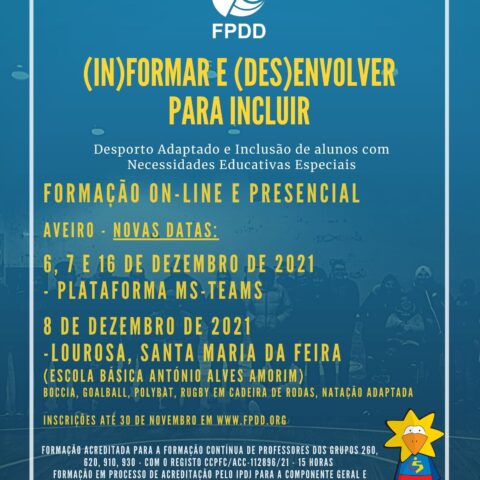 (In)formar e (Des)envolver para Incluir em Lourosa (Santa Maria da Feira) – Novas Datas