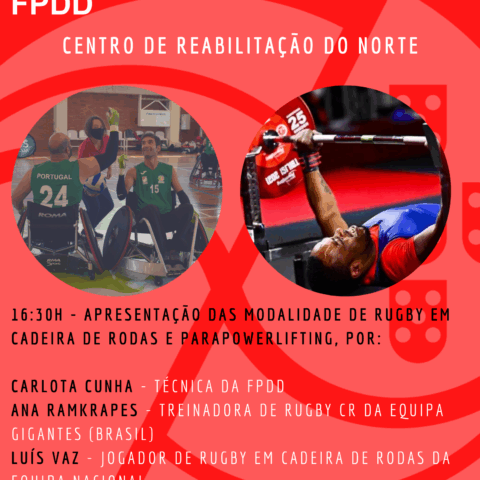 Divulgação de Rugby em Cadeira de Rodas e ParaPowerlifting no Centro de Reabilitação do Norte