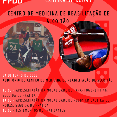 Ação de Formação e Divulgação das modalidades de Rugby em Cadeira de Rodas e Para-Powerlifting em Alcoitão