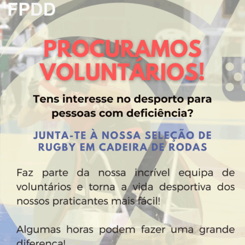 Voluntários para o Rugby em Cadeira de Rodas