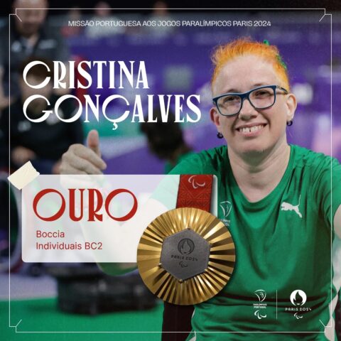 Cristina Gonçalves conquista Medalha de Ouro nos Jogos Paralímpicos París 2024