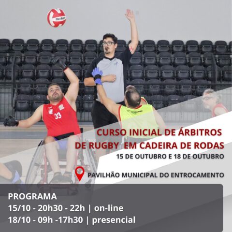 Curso de árbitros de Rugby em Cadeira de Rodas
