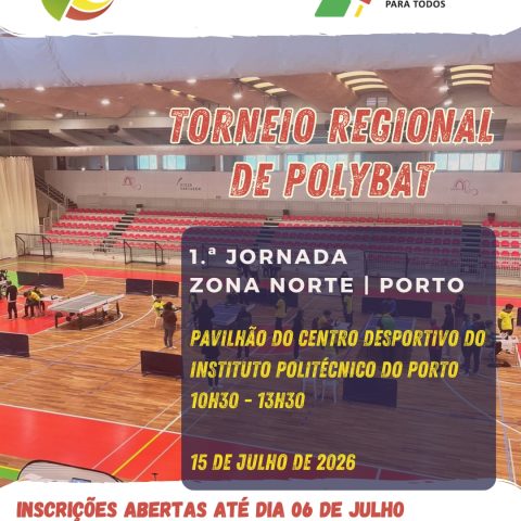 Torneio Regional de Polybat – 1ªJornada – Zona Norte 2026