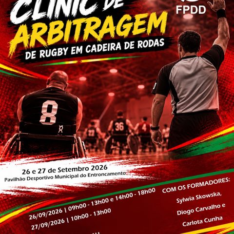 FPDD promove Clinic de Arbitragem de Rugby em Cadeira de Rodas com árbitra internacional Sylwia Sekowska