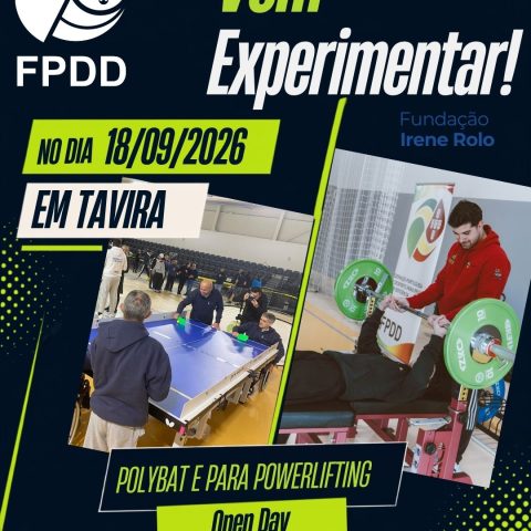 Campo Aberto de Para Powerlifting e Polybat em Tavira