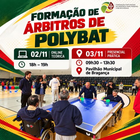 FPDD promove Formação de Árbitros de Polybat em Bragança